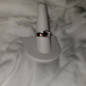 Silver Ring with Clear Gemstone